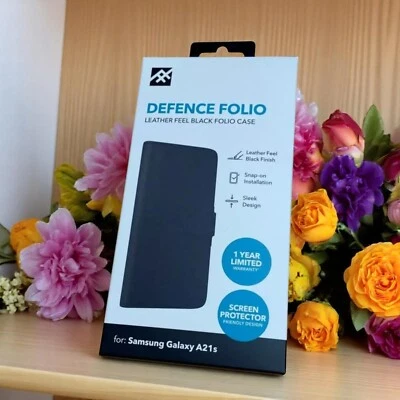 For Samsung Galaxy (A21S) Official Genuine ZAGG Folio Case Wallet Flip Cover