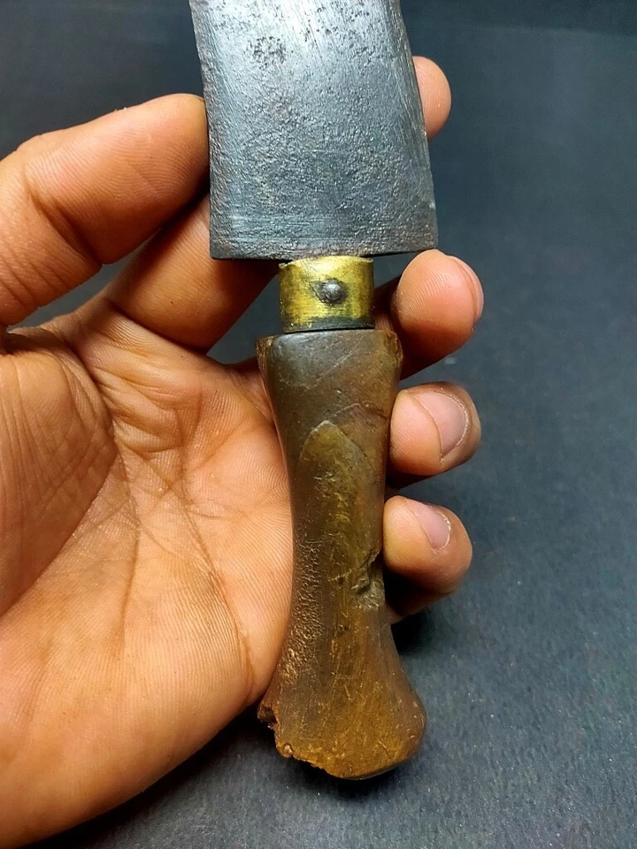 Antiguo Cuchillo Cuchillo Jambiya Hierro Mango Cuerno Kattar Daga Caza Antiguo Original Foto 2 de 4