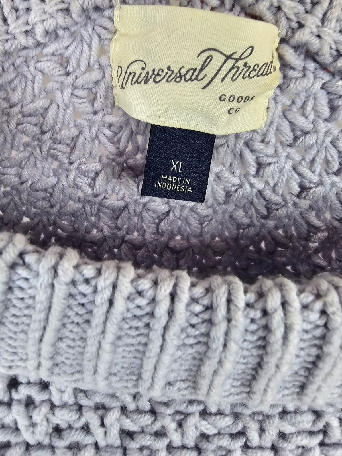 Universal Thread Women's Periwinkle Cable Knit Lo… - image 4