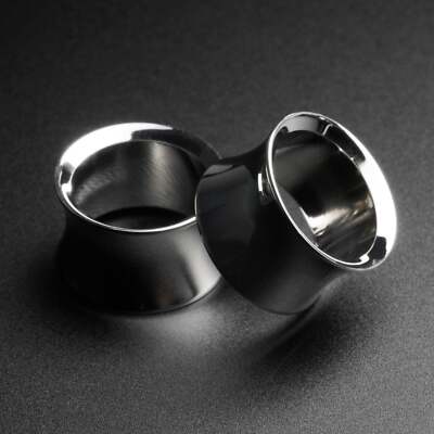 Chirurgischer Stahl Sattelpassform Doppel Flare Tunnel | 316L | Ohr Dehner