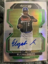 Elijah Green 2022 Prizm Draft Picks Baseball Base Auto #PDP5