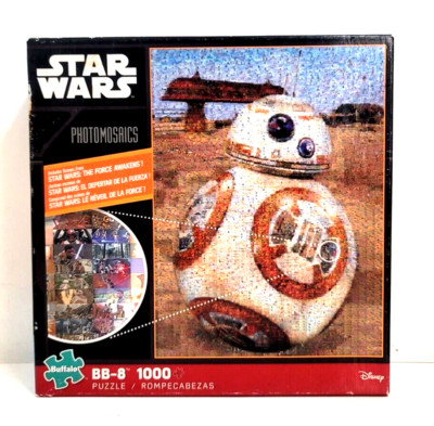 Star Wars Photomosaics Puzzle BB-8 + Scenes From The Force Awakens 1000 Pc 19x26