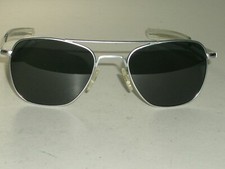 AF-52 20mm RANDOLPH ENGINEERING MATTE SILVER ORIGINAL PILOT AVIATOR SUNGLASSES