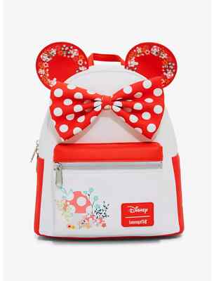 Loungefly Disney Minnie Mouse Mushroom Floral Mini Backpack  display picture 2