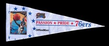 Vintage Philadelphia 76ers Samuel Dalembert 29 Inch Photo Pennant Sixers