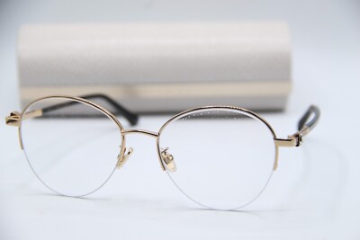 JIMMY CHOO JC290/F RHL GOLD BLK AUTHENTIC DESIGNER EYEGLASSES W/CASE 54-18