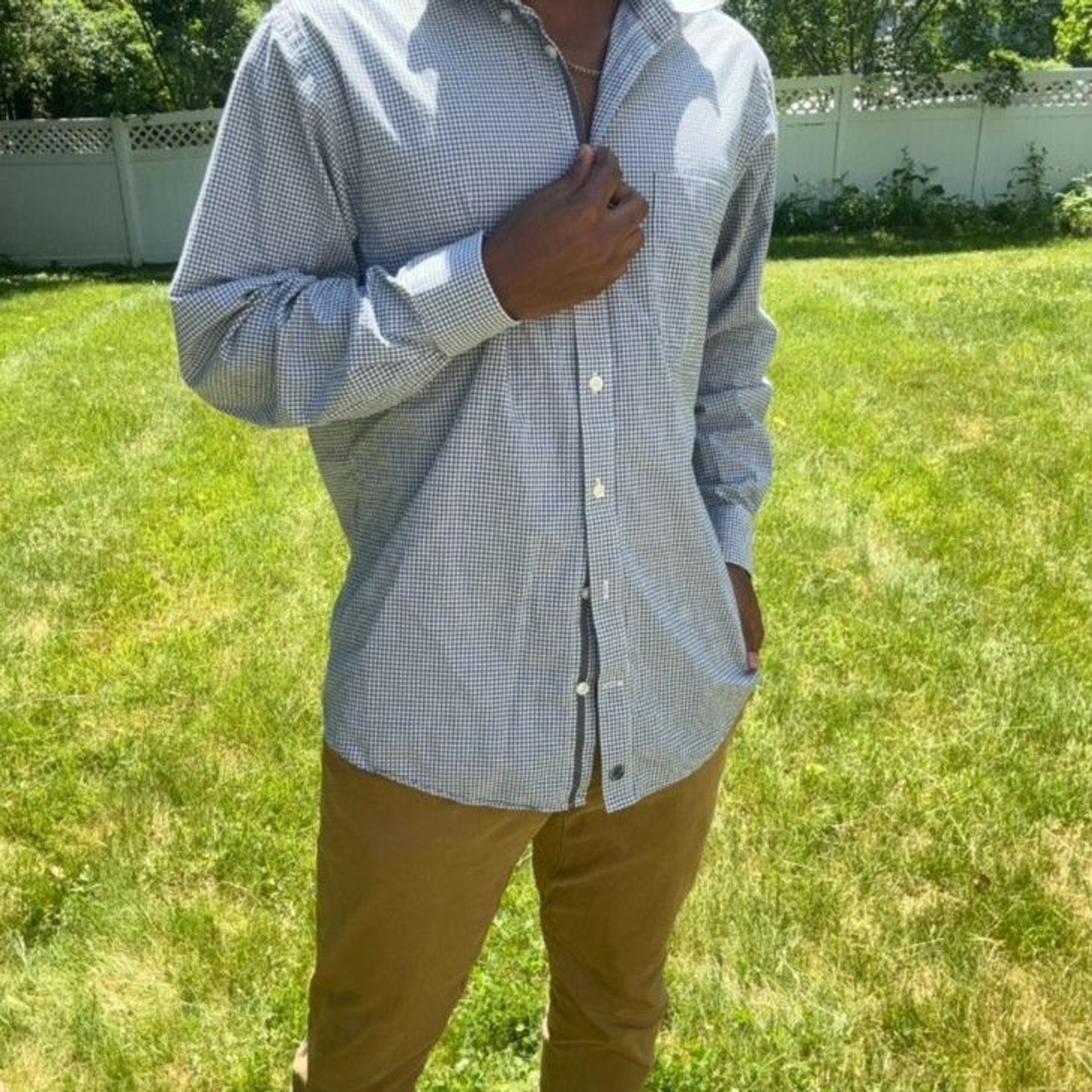 Southern Proper Patterned Button Up Long Sleeve s… - image 5