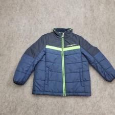 ZeroXposur Jacket Boys Large 7 Blue Green Outdoors Parka Coat Full Zip Kids