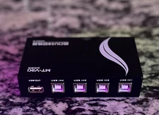 MT-VIKI 4 Port USB 2.0 Manual Printer Scanner Sharing Switch Hub PC MAC Tested