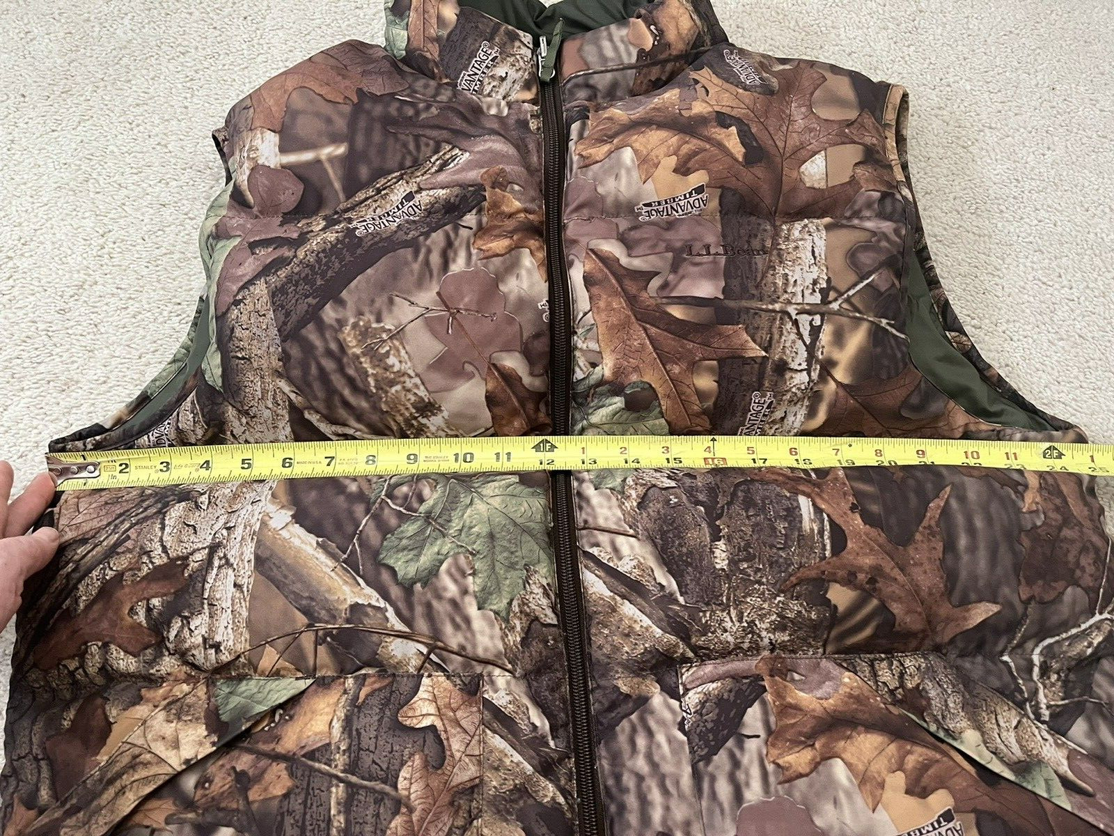 LL Bean Advantage Timber Down Puffer Reversible H… - image 3