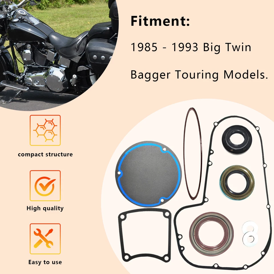 Primary Gasket Kit for Harley-Davidson Electra Glide Ultra Classic FLHT 1985-93 - Image 4 of 4