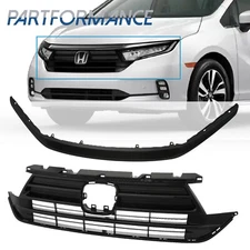 Front Upper Gloss Black Grille Trim For Honda Odyssey 2021-2023 71121THRA50