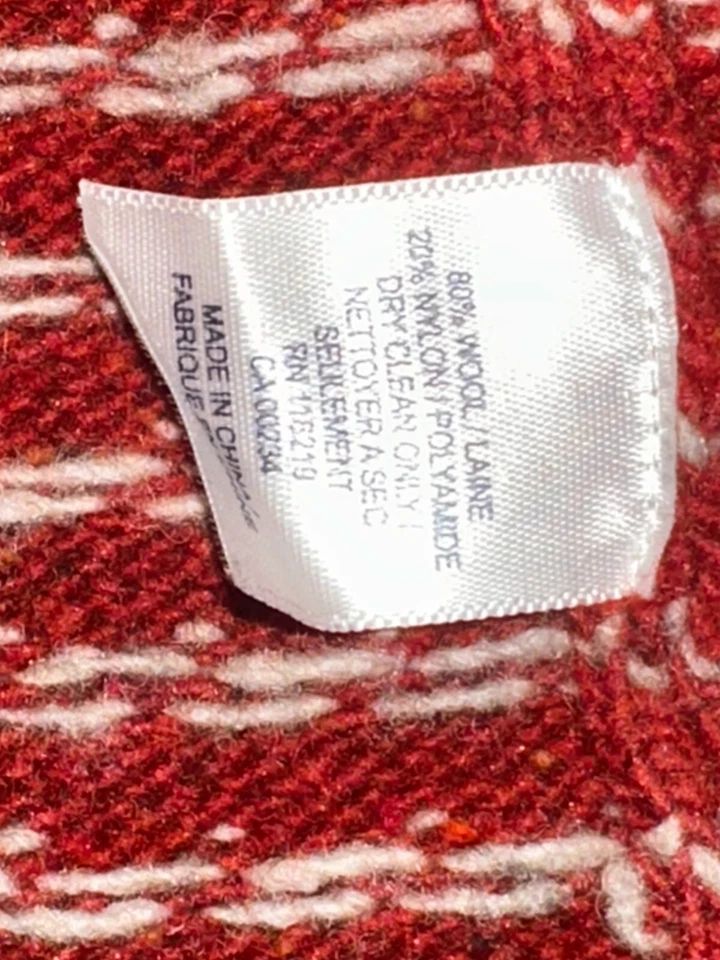Steven Alan wool KNIT CARDIGAN-BOLD cardigan red - Image 3 of 3