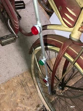 BICYCLE CRASH BARS PARADE BARS  with  RED & GREEN JEWELS  SCHWINN PERSONS WALD