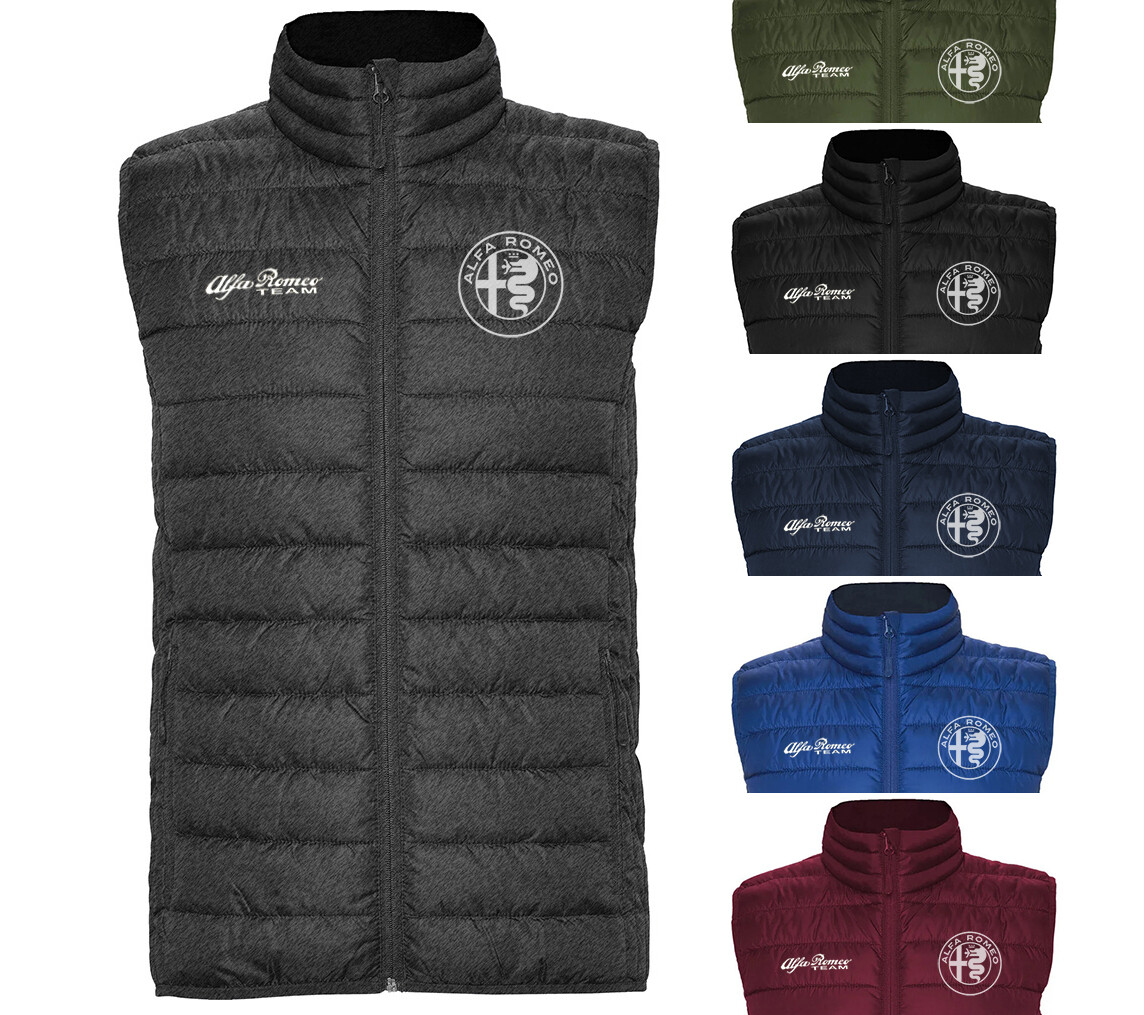 Alfa Romeo Sleeveless Jacket Gilet Vest Sport Embroidered logo Tuning Gift Idea