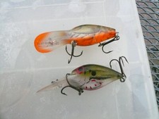 2 STORM FLAT WART RATTLIN VINTAGE 1 SEMI RARE CRAWDAD+NEAR MINT MODEL BEAUTIES