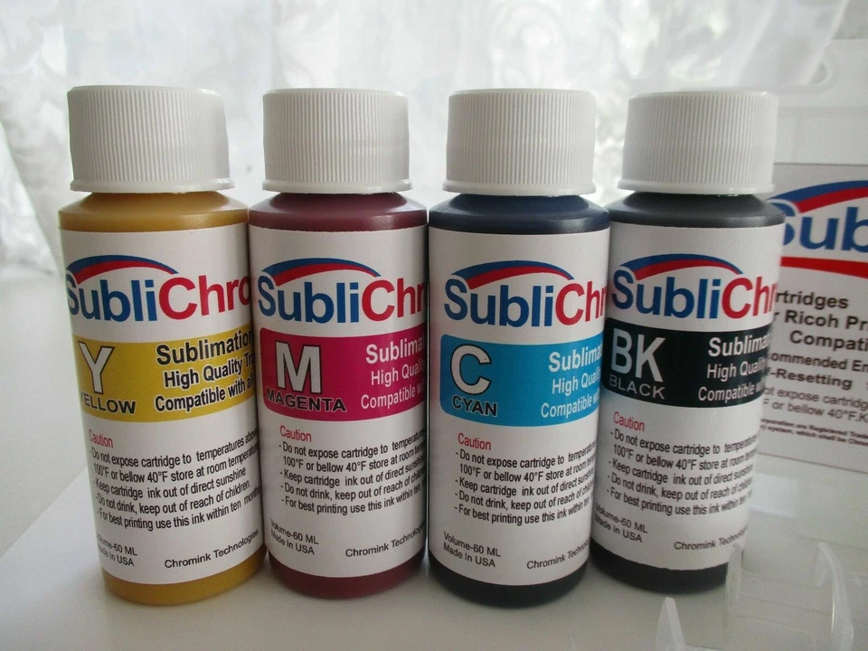 KIT TINTA DE SUBLIMACIÓN, PARA USAR CON RICOH SG2100 3110 7100DN SG3110SF 7100 GC41 Foto 2 de 4