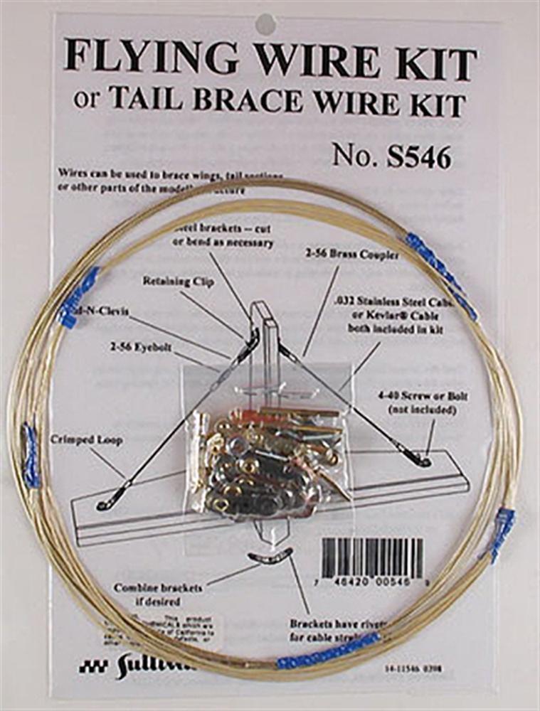 Sullivan 546 S546 RC Remote Control Airplane Flying Wire Wires Tail