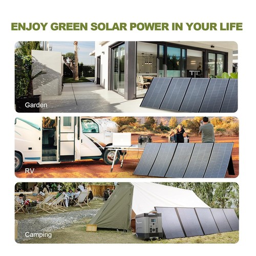 3456Wh LiFePO4 Batería Power Station Portátil con Panel Solar 400W para RV, Camp - Imagen 12 de 15