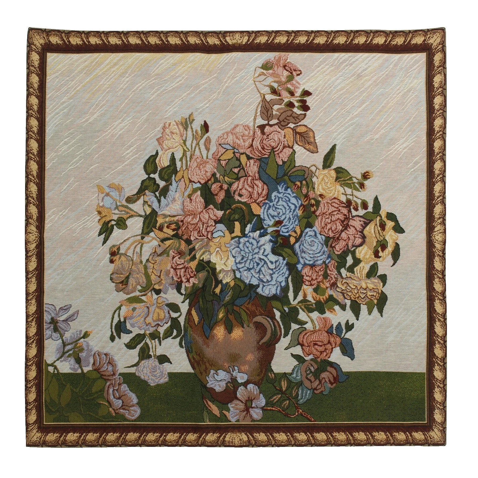 Vintage/retrô floral com Tapeçaria