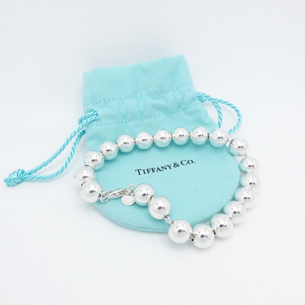Tiffany & Co. HardWear Sterling Silver Ball Bracelet - Size 8.75