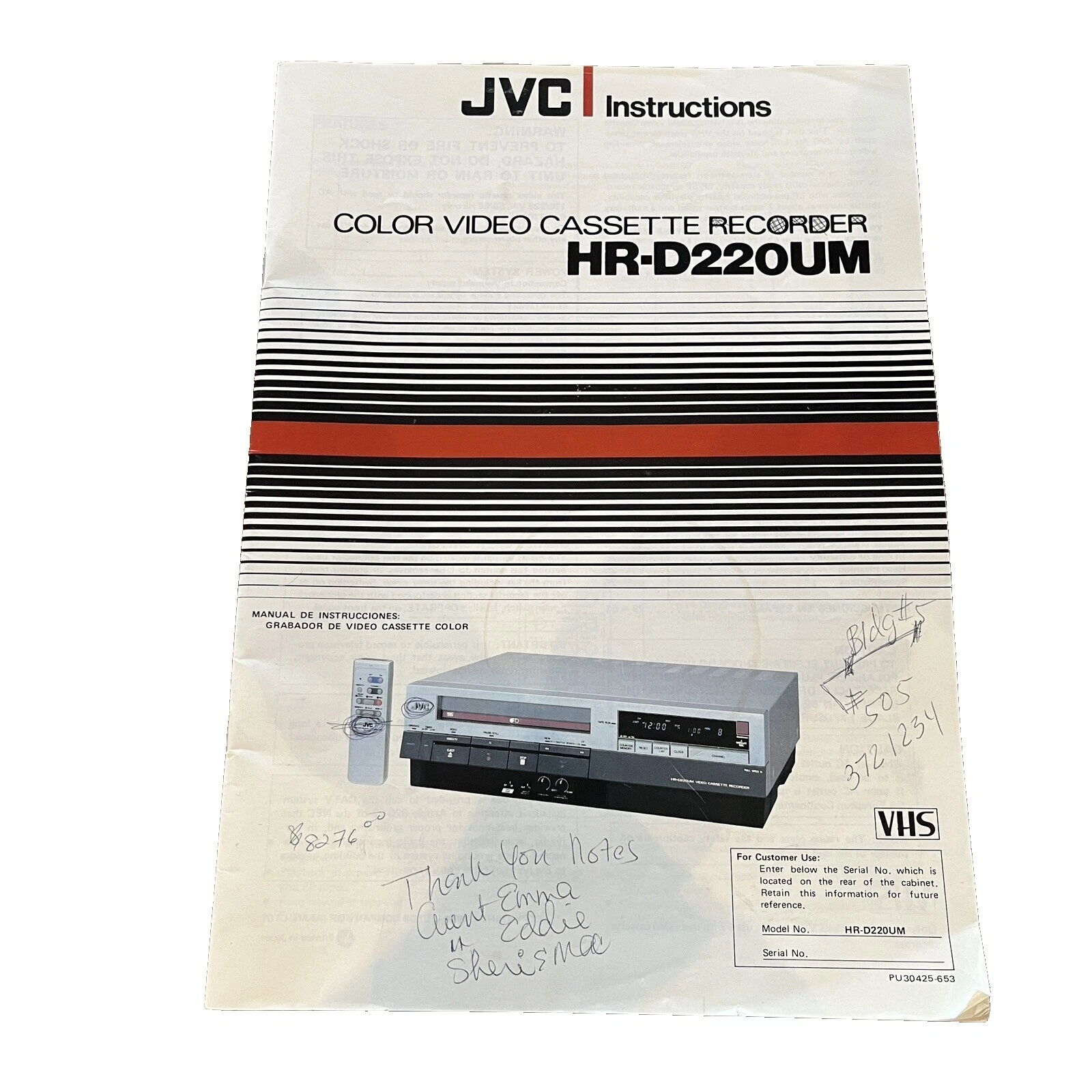 JVC TV, video y audio para el Hogar Manuales Para JVC