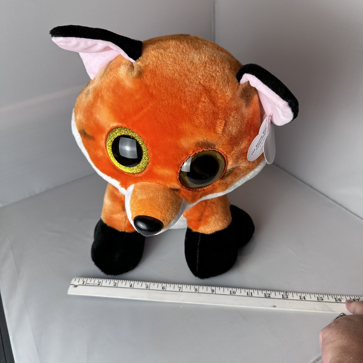 美品☆COSATTO ウッシュ3(ミスターフォックス) TY Beanie Boos Meadow The Fox Large 16” Glitter Eyes March