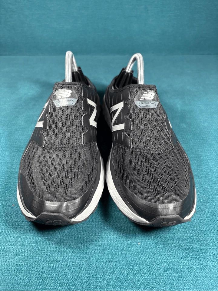 New Balance 900 女式 10.5B 码运动懒人鞋黑色白色运动鞋 — 第 4/4 张图片