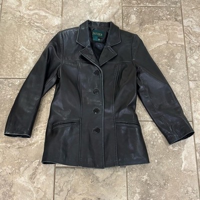 Danier Women's Soft Leather Black jacket Sz 6-8