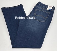 Wrangler Women's High-Rise Bootcut Stretch Jeans, Dark Blue, Size 10