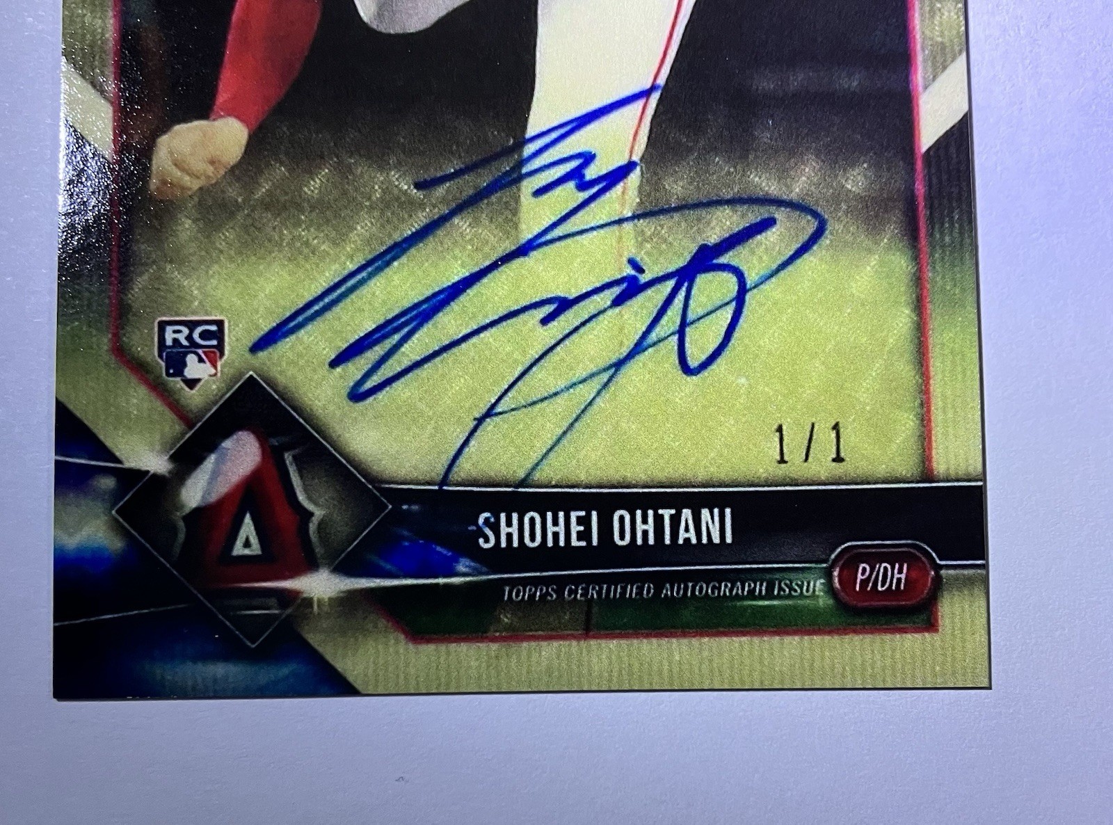 2018 Shohei Ohtani Facsimile Auto view 2