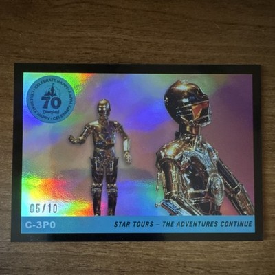 05/10 C-3PO Star Tours Serial Numbered — Topps Disneyland 70th