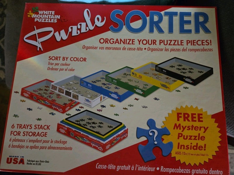 White Mountain Puzzle Sorter - Great 4 Organizing Puzzle Pieces!
