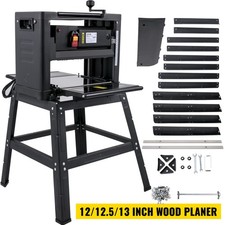 12/12.5/13 Inch Thickness Planer for Woodworking w/ Stand n Blades, 2000W
