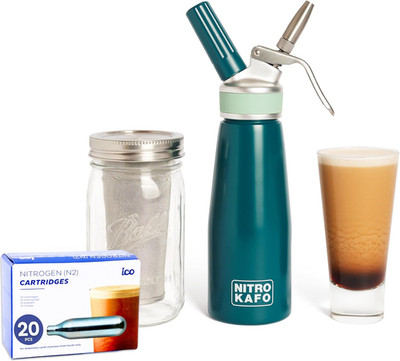20 Nitrogen Cartridges for Nitro Coffee Maker & Cold Brew, 1 Pint