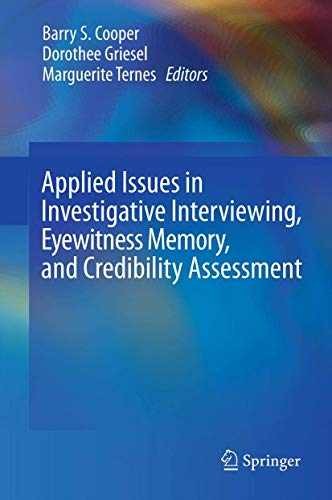 Applied Issues in Investigative - Hardcover, by Cooper Barry S.; - Good