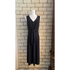 Vince Camuto V-Neck Sleeveless Tie Front Midi Dress Women's size 6