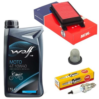 Set 1L Wartung Öl Ölsieb Luftfilter Zündkerze für Kymco Sento 50 U8 U80000 09-12