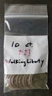 Bag of 10 50c Walking Liberty Silver Half Dollars