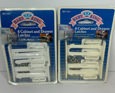 Vintage stock 1993 Baby King 8 Drawer And Cabinet Latches Regent Babies New