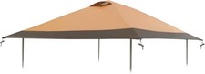 13x13 Canopy Replacement Top with Air Only, Oak Dark brown