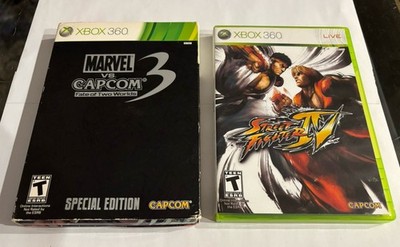 XBox 360 Bundle Lot: Marvel Vs Capcom 3 Special Edition & Street Fighter IV