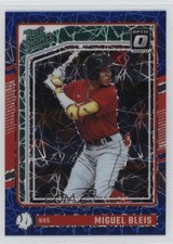 2024 Panini Donruss Optic Rated Prospects Blue Velocity Prizm Miguel Bleis 1bs6