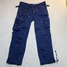 RARE Polo Ralph Lauren 100 Cotton 90s Y2K Utility Cargo Pants Men  s 36x30 COOL 