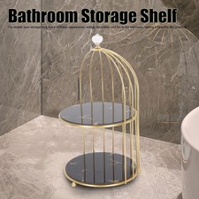 Double Layer Storage Shelf Bird Cage Organizer Display Rack For Bathroom Co HEN