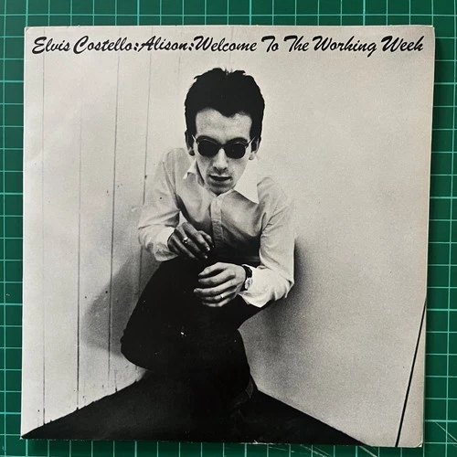 ELVIS COSTELLO ALISON  UK  VINTAGE  STIFF 1977 PS 45 NEAR MINT VINYL  VG+SLEEVE
