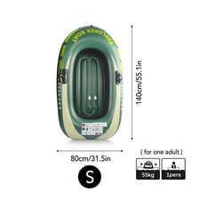 Barca gonfiabile da pesca barca canoa kayak per una persona