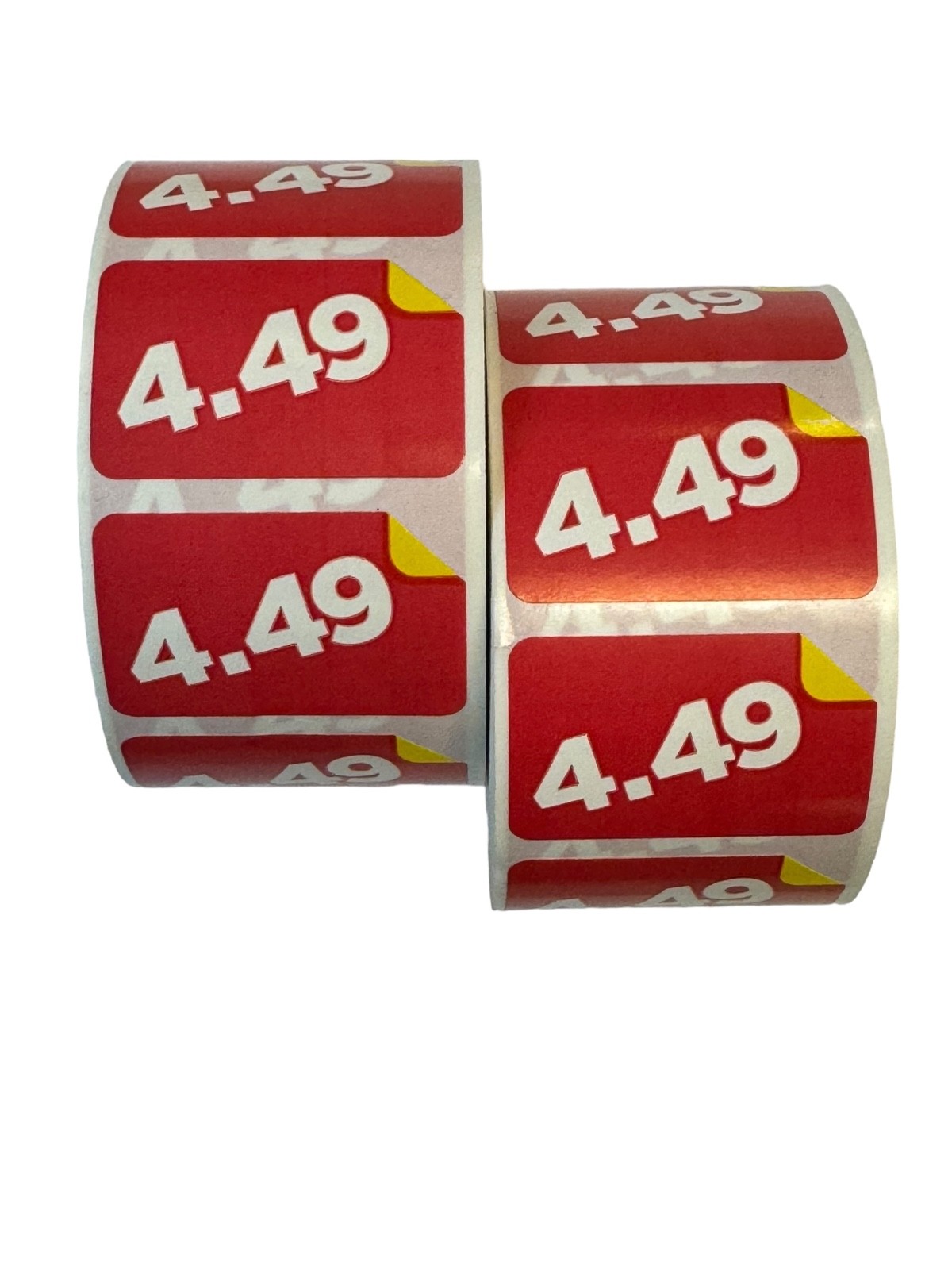2000 Labels $4.49 Product Price Point Retail 1.5x1” Red & Yellow Stickers 2 RLS