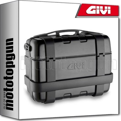 GIVI KAWASAKI NINJA H2 SX 2022 22 BLACK ALUMINUM TREKKER MONOKEY CASE 33 LT