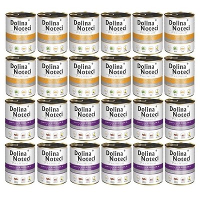 DOLINA NOTECI Premium Nass Ente m. Kürbis und Kaninchen m. Preiselbeeren 24x800g